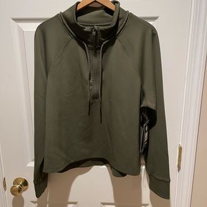 Green Athletic Jacket Scuba Pullover